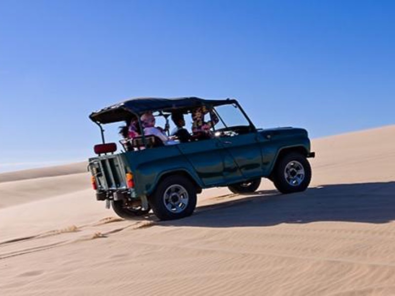 White sand dunes