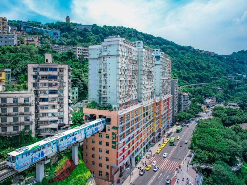 Liziba Light Rail Station Viewing Platform