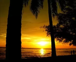 Morib Beach sunset
