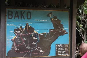 Bako National Park information board