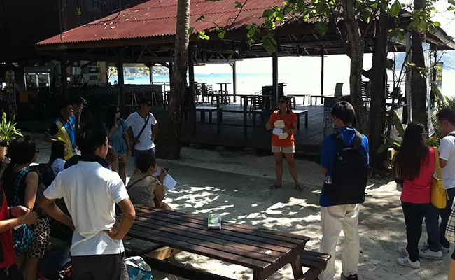 Briefing at Redang Pelangi Resort