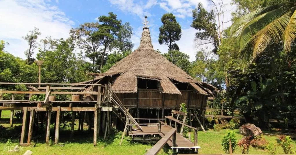 Sarawak cultural village longhouse