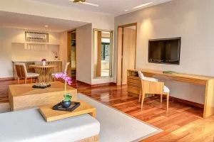 The Taaras Beach & Spa Resort Cliff Bay Suite Living Room