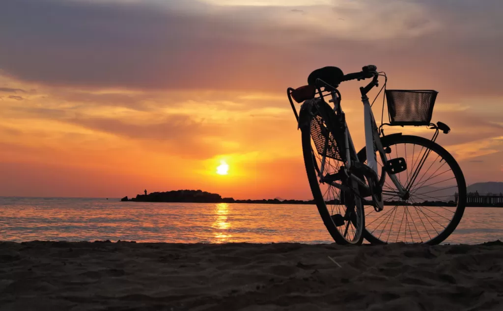 tioman island activities bicycle sunset