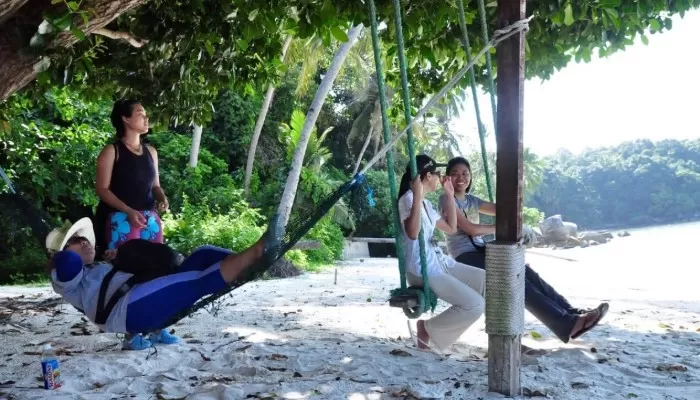 d coconut lagoon beach relaxing hammock