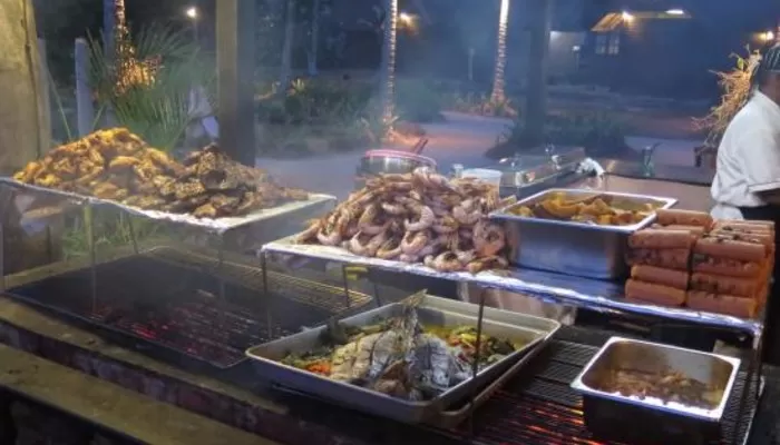 seafood-and-meat-bbq pulau besar