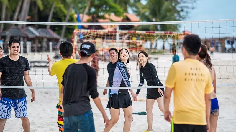 redang beach resort long beach volleyball